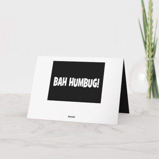 Carte : Bah Humbug ! (Dos)