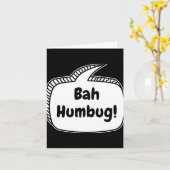 Carte Bah Humbug Speech Bubble T Shirt (Fleur jaune)