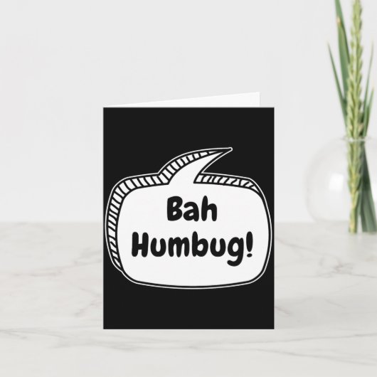 Carte Bah Humbug Speech Bubble Toddler T Shirt (Devant)