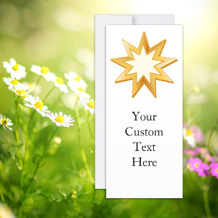 Carte Baha'i 4" x 9" Invitation/Faire-part plat