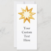 Carte Baha'i 4" x 9" Invitation/Faire-part plat (Devant)