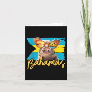Carte Bahamas Baignade Cochon Caraïbes Beach Voyages été