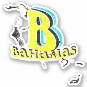 Carte Bahamas Sticker Cruise Bahamian
