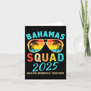 Carte Bahamas Vacation 2025 Squad Famille amis Matchin