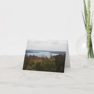 Carte Baie du lac Michigan (carte pour notes vide)