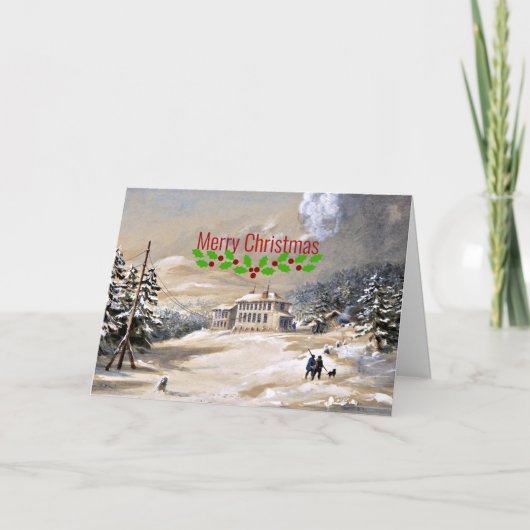 Carte Baie Trinity, Terre-Neuve, voeux de Noël (Devant)