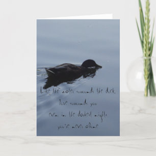 Carte Baignade dans le lac Citation inspirante