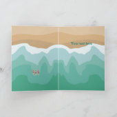 Carte Baignade en eau libre Retro sur mesure Anniversair (Intérieur)