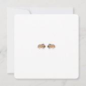 Carte Baignade mignonne Capybaras Capy Anniversaire (Dos)