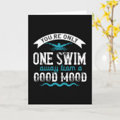 Carte Baignade - Vous n'êtes qu'à une nage (Fleur jaune)