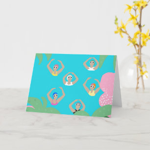 Carte Baigneurs artistiques Illustration de natation a