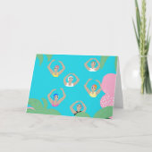 Carte Baigneurs artistiques | Illustration de natation a (Devant)