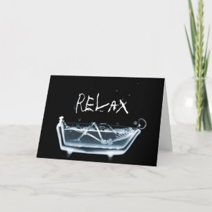 CARTE BAIGNOIRE SKELETON DE VISION X RAY - BLEU