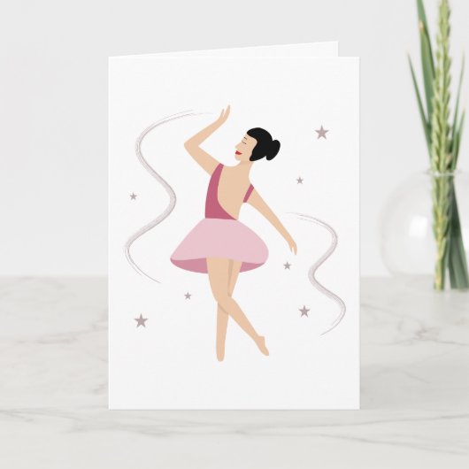 Carte Bailarina de ballet (Devant)