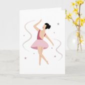 Carte Bailarina de ballet (Fleur jaune)
