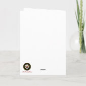 Carte Baillie Crest & Tartan avec Robin Personnalisé (Dos)