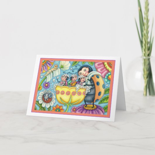 CARTE BAIN À BULLE DE LA MÈRE ET ENFANTS, BAIN À BULLE D (Devant)