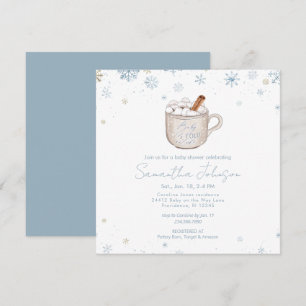 Carte Bain Carré Bleu Poussiéreux Bébé Il Fait Froid Deh