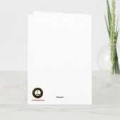 Carte Bain Crest & Tartan avec Robin Personnalisé (Dos)