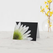 Carte Baise blanche sur noir (Fleur jaune)