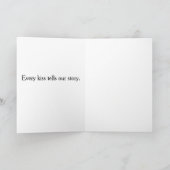 Carte Baiser Amour Romantique Minimaliste (Intérieur)