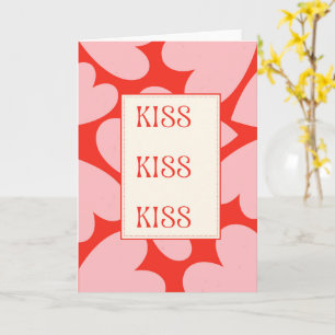Carte Baiser Amour Romantique Minimaliste