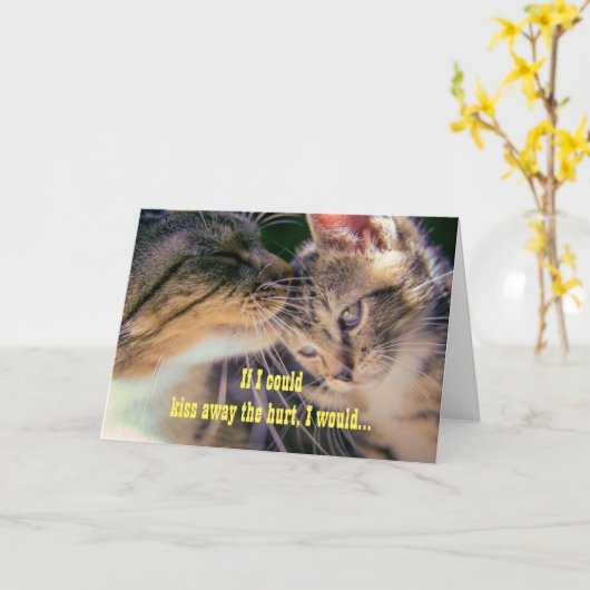 Carte Baiser bien (Fleur jaune)