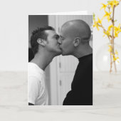 Carte Baiser bonjour (Fleur jaune)