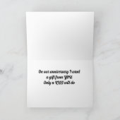CARTE **BAISER D'ANNIVERSAIRE** DE VOTRE PART S'IL VOUS (Intérieur)