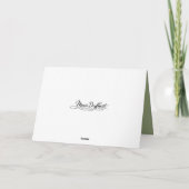 Carte Baiser de vache Highland d'anniversaire (Dos)