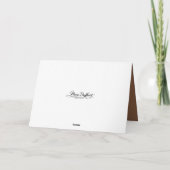 Carte Baiser de vache Highland pour anniversaire (Dos)