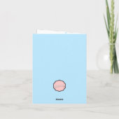 Carte Baiser d'un poisson-poissonnette, mignonne poisson (Dos)