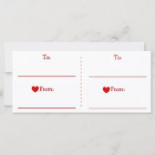 Carte Baiser les escargots de Saint-Valentin (Dos)