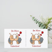 Carte Baiser les escargots de Saint-Valentin (Debout devant)