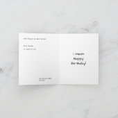 Carte Baiser personnalisé Mon Putt (Intérieur)