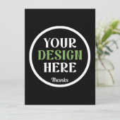 Carte baiser personnalisé, unique, élégant et minimalist (Debout devant)