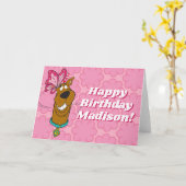 Carte Baisers à papillon Scooby-Doo (Fleur jaune)