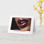 Carte Baisers de bonbon à fraise (Fleur jaune)