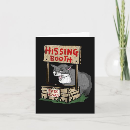 Carte Baisers de chat sans dent Hisses (Devant)