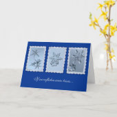 Carte Baisers de flocon de neige pour la Saint-Valentin (Fleur jaune)