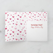 Carte Baisers de rouge à lèvres de la Saint-Valentin sur (Intérieur)
