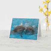 Carte Baisers des dauphins (Fleur jaune)