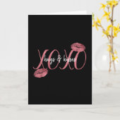 Carte Baisers XOXO (Fleur jaune)