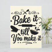 Carte Baking Drôle Je Drôle |Cadeaux de Cuisine (Debout devant)