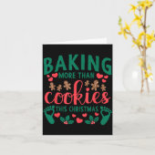Carte Baking More Than Cookies This Christmas Pregnant M (Fleur jaune)