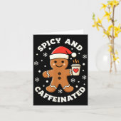 Carte Baking Scy And Caffeinated Gingerbread Coffee Chri (Fleur jaune)