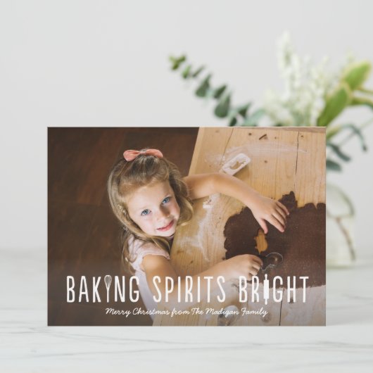 Carte Baking Spirits Bright Holiday (Debout devant)