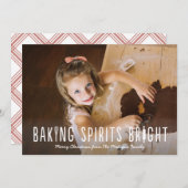 Carte Baking Spirits Bright Holiday (Devant / Derrière)