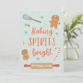 Carte Baking Spirits Bright Holiday (Debout devant)