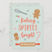 Carte Baking Spirits Bright Holiday (Devant / Derrière)
